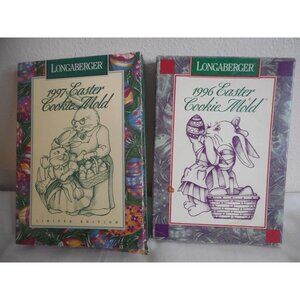 1996 & 1997 Longaberger Pottery Easter Cookie Mold